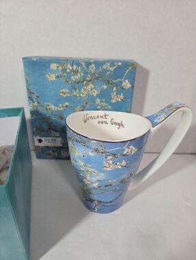 Vincent Van Gogh Impressionism Flowers 16 oz Mug Ceramic Coffee Cup New In Box